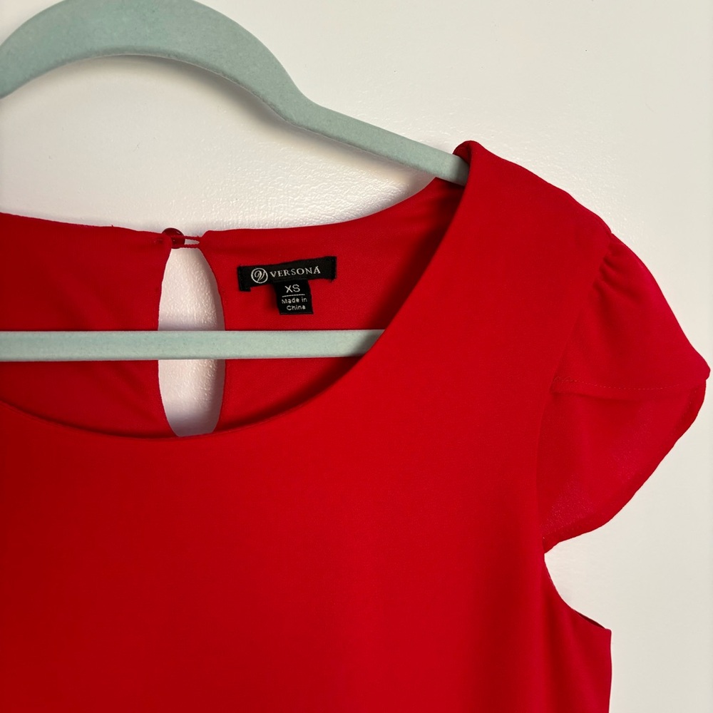 Versona Petal Sleeve Chiffon Blouse